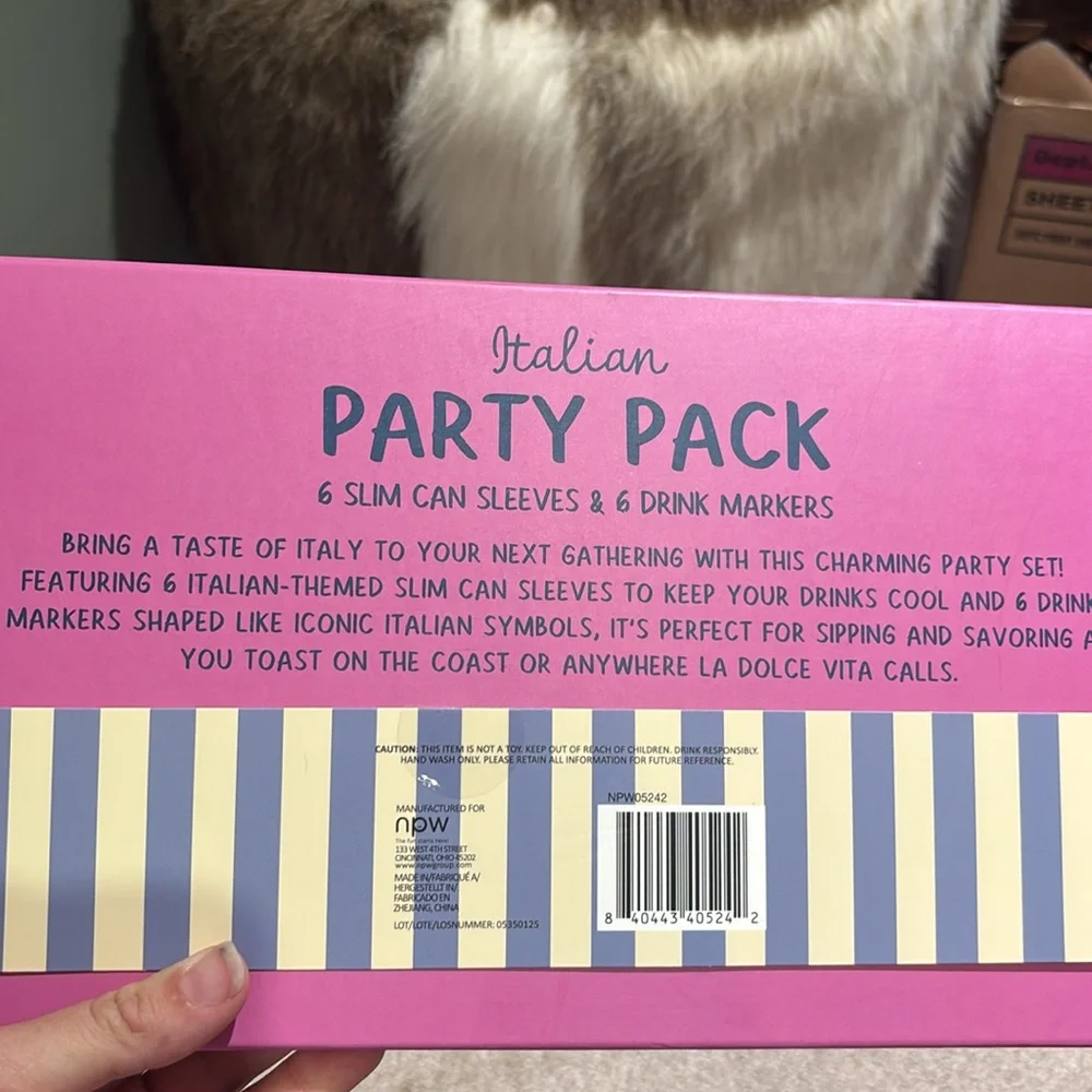 Dolce Vita Italian Party Pack with Blue and Red Accents